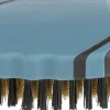 Brosse de soin, en plastique/poils nylon / laiton, 7 × 12 cm, gris foncé/bleu