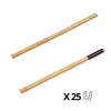 Bâton bambou non fendu, lot de 25 pcs