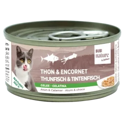 Bubi Nature chat thon / encornet, gelée, 70 g