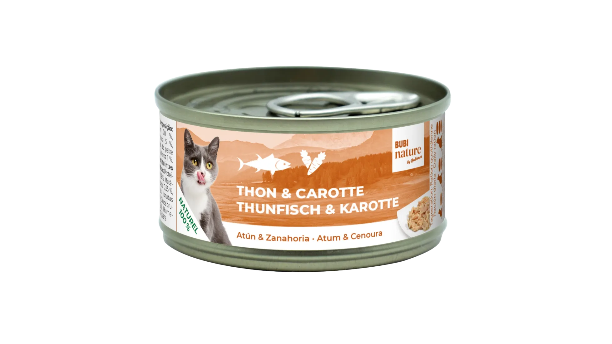 Bubi Nature chat thon et carotte, 70 g