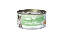 Bubi nature chat thon et poulet, 140 gr