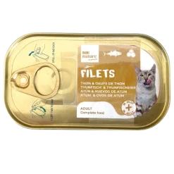 Bubi Nature chat thon / oeuf de thon en gelée, 85 g