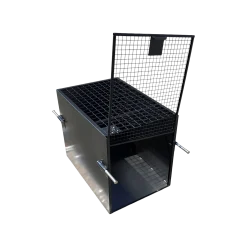 Cage capture avec passe lasso et porte guillotine