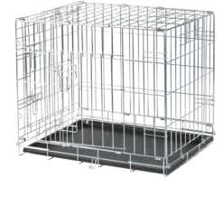 Cage de transport métal pliante, 2 portes, taille 2
