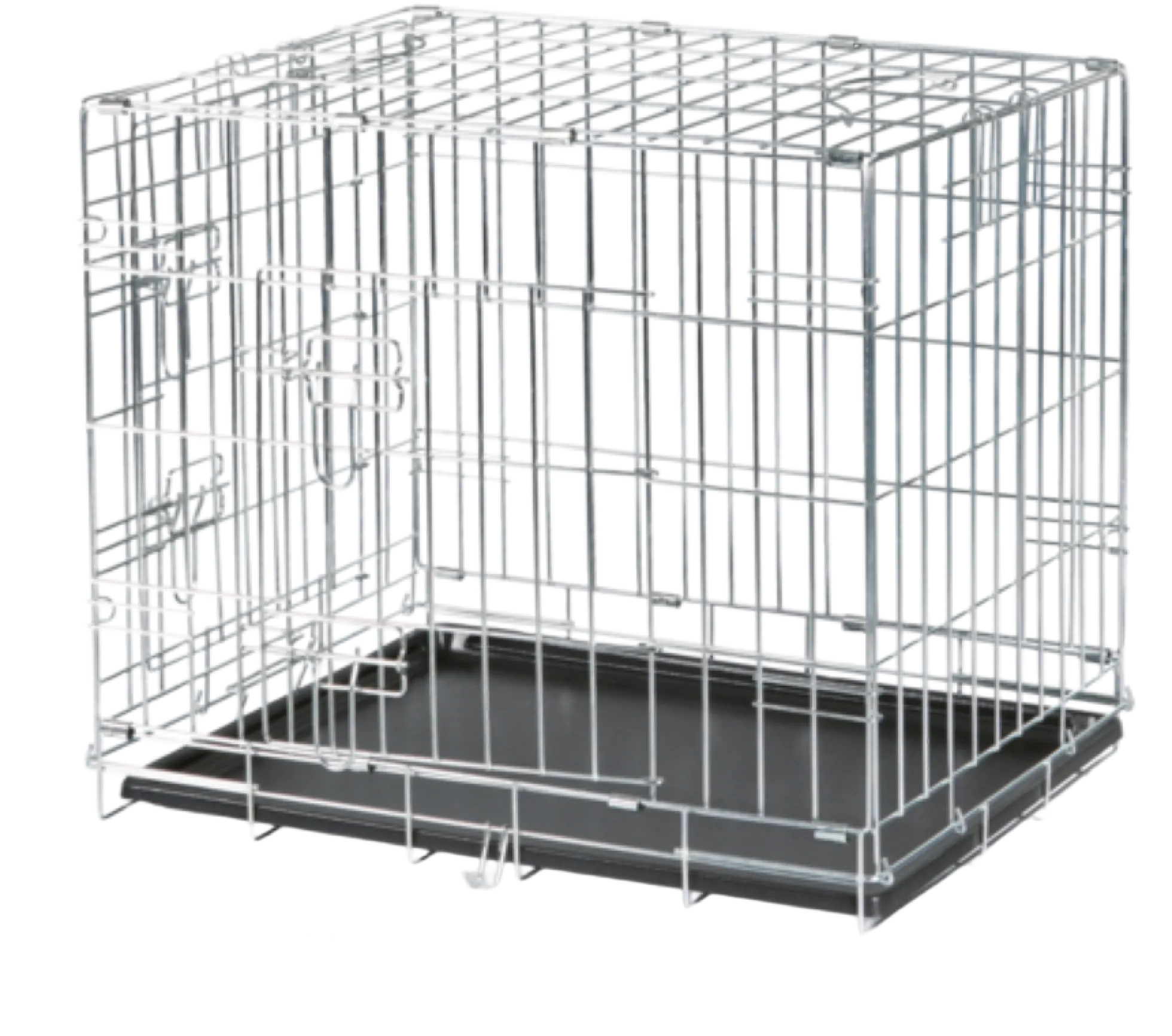 Cage de transport métal pliante, 2 portes, taille 4