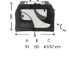 Cage de transport pliante double en Cordura / Nylon