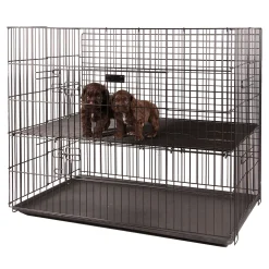 Cage d’exposition pliante 2 niveaux, 92 x 61 x 81 cm