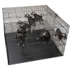 Cage d’exposition pliante 2 niveaux, 122 x 122 x 81 cm