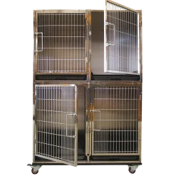 Cage Inox - modulable de 3 à 4 cages