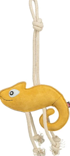 Caméléon corde, en cuir/corde, 45 cm