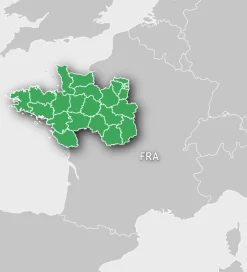 Carte topo France Nord Ouest GARMIN