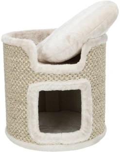 Cat Tower Ria, 37 cm, gris clair/naturel