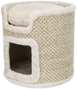 Cat Tower Ria, 37 cm, gris clair/naturel