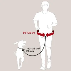 Ceinture de jogging avec laisse élastique + pochettes