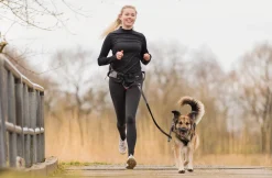 Ceinture de jogging avec laisse élastique