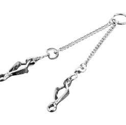 Chaine d'accouple avec mousqueton pince, 38 cm