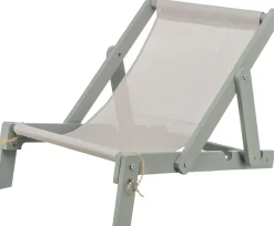 Chaise de plage, bois 33 × 37 × 51 cm, gris