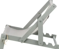 Chaise de plage, bois 33 × 37 × 51 cm, gris