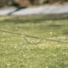 Chaîne d’attache avec ressort amortisseur 2m, acier nickelé - Qualité Pro HS