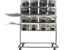 Chariot de lavage et séchage pour support de mémorisation Cynodex + couvercle