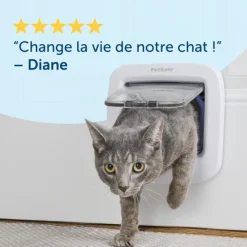 Chatière déclenchement par puce électronique