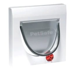 Chatière Petsafe verrouillage manuel, blanc