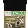 Chaussettes NAMUR liseret orange, taille 43/46, lot de 2 paires