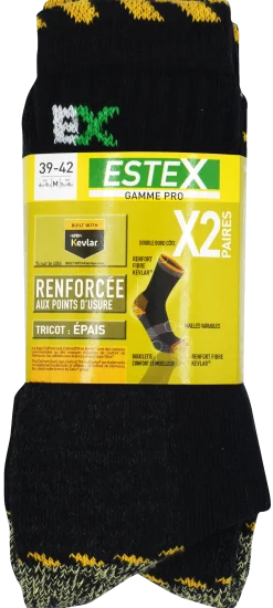 Chaussettes WORK Kevlar T39/42 - lot de 2 paires