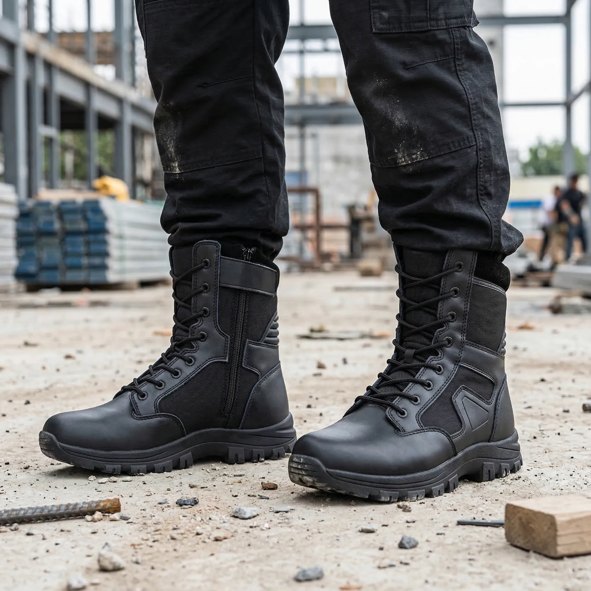 Chaussures Sécu-One 8" zip noir - taille 45