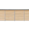Chenil bois MKS - PROTECTA - 6 x 2 m avec séparation - facade grillage 50 x 50 m