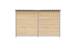 Chenil bois MKS - PROTECTA - 3 x 2 m - facade barreaux 8 cm