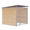 Chenil bois MKS - PROTECTA - 2 x 2 m - facade barreaux 8 cm
