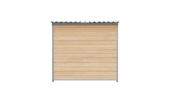 Chenil bois MKS - PROTECTA - 2 x 2 m - facade barreaux 8 cm