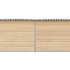 Chenil bois MKS - PROTECTA - 4 x 2 m - facade grillage 50 x 50 mm
