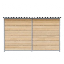 Chenil d'angle bois MKS - 3m x 2 m - panneaux barreaux