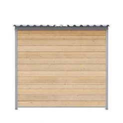 Chenil d'angle bois MKS - 2 m x 2 m - panneaux grillage