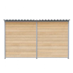 Chenil d'angle bois MKS - 3m x 2 m - panneaux grillage