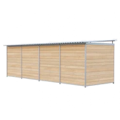 Chenil Eleveur Pro en Bois - Double - 6 m x 2 m - barreaux
