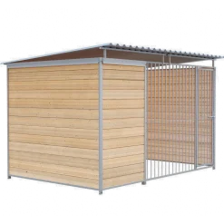 Chenil Eleveur Pro en Bois 3 m x 2 m - barreaux