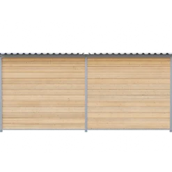 Chenil Eleveur Pro en Bois 4 m x 2 m - barreaux