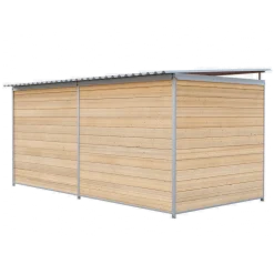 Chenil Eleveur Pro en Bois 4 m x 2 m - barreaux