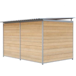 Chenil Eleveur Pro en Bois 3 m x 2 m - grillage