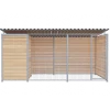 Chenil Eleveur Pro en Bois 4 m x 2 m - grillage