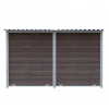 Chenil Eleveur Pro en WPC Brun 3 m x 2 m - grillage