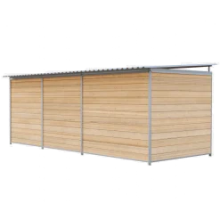 Chenil Eleveur Super Pro en bois - 5 m x 2 m - barreaux