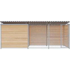 Chenil Eleveur Super Pro en bois - 5 m x 2 m - barreaux