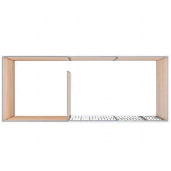 Chenil Eleveur Super Pro en bois - 5 m x 2 m - barreaux
