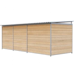 Chenil Eleveur Super Pro en bois - 5 m x 2 m - grillage