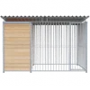 Chenil Junior en bois - 3 m x 2 m - barreaux