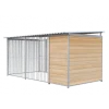 Chenil Junior en bois - 4 m x 2 m - barreaux